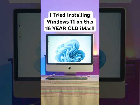 I Tried Installing Windows 11 on this 16 YEAR OLD IMAC!!!