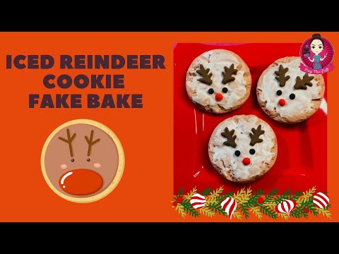 Let’s Fake Bake iced reindeer cookies! #fakebake #christmascookie #peepthisyall