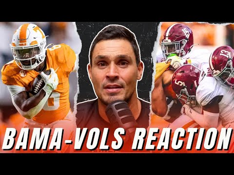 Alabama-Tennessee REACTION: Vols' Defense is Real | College Football Week 8