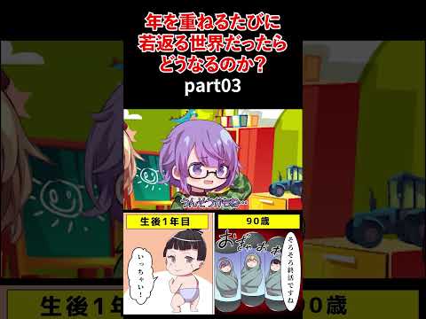 年を重ねるたびに若返る世界だったらどうなるのか？part03【アニメ】#shorts #アニメ