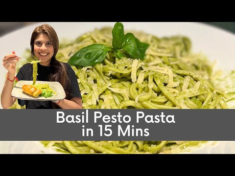 Basil Pesto Pasta in 15 mins | #basil #pesto #pasta #15minutes perimaskitchen