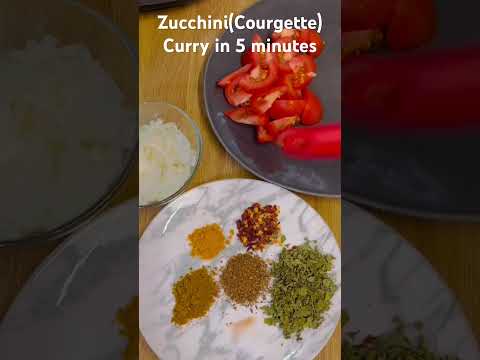 Zucchini(Courgette), Toriyan curry in 5 minutes #viral #recipe #youtubeshorts