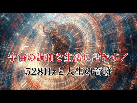 宇宙の調和を生活に活かす！528Hzと人生の奇跡【1人語り・スピリチュアル】