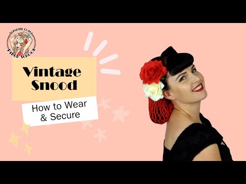 How to wear a snood, and secure it!