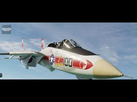 F-14A Tomcat Goose flat-Spin Incident 【DCS:WORLD 4K video】