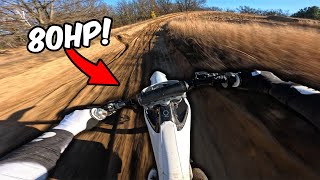 This Dirt Bike is TOO FAST! 🤯 80HP electric dirt bike…