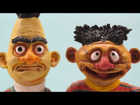 I made Bert and Ernie but they're realistic