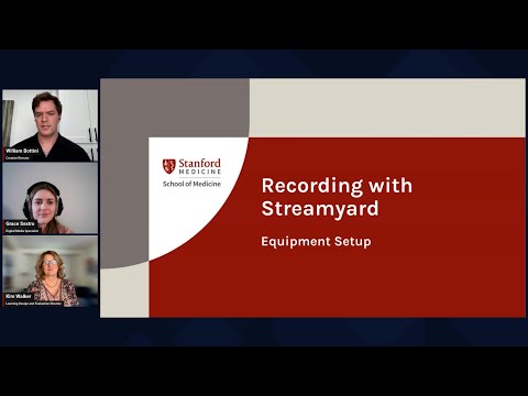 Streamyard Orientation Video 1: Equipment Setup