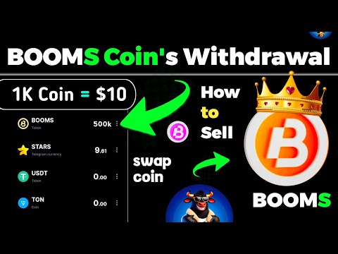 "BOOMS AIRDROP Withdrawal Big Updates ? Real or Scam Complete  Withdrawal Proof"