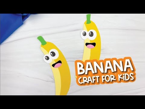 How to make a banana craft for kids l Easy banana craft for kids l Banana 🍌 craft ideas for kids