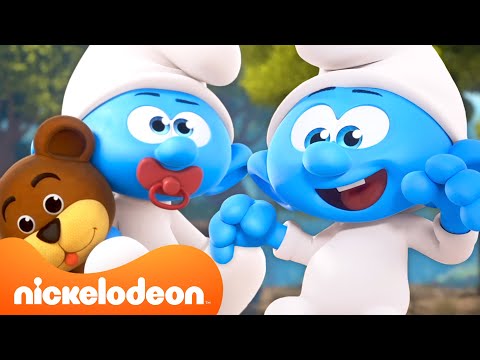 Baby Smurf's CUTEST Moments 🥰 | 35 Minute Compilation | @Nicktoons