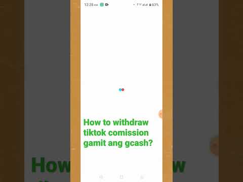 How to withdraw TikTok commission gamit Ang gcash?#tiktokcomissionhowtowithdraw #gamitanggcas