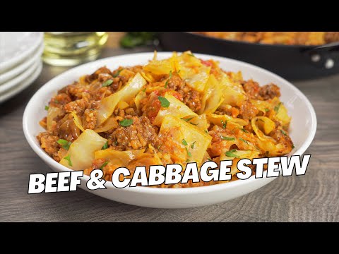 ONE-POT CABBAGE STEW with Ground BEEF | Easy Dinner Idea! Meat Cabbage Stew. Recipe by Always Yummy!