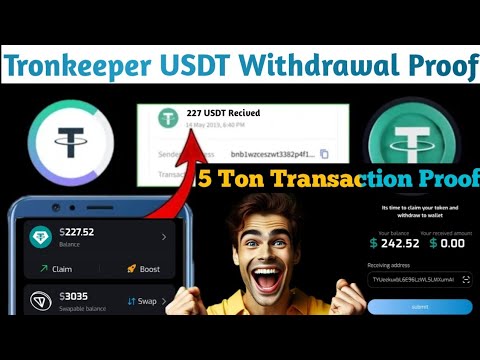 Tronkeeper Live Withdrawal Proof 🤑|Tronkeeper usdt withdraw start|Tronkeeper Usdt withdrawal process