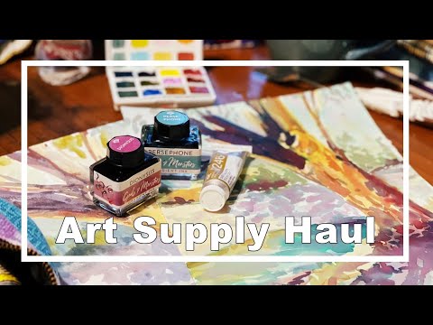 Art Supply Haul - June Vlog - Watercolour, Gradient Inks, Pencils