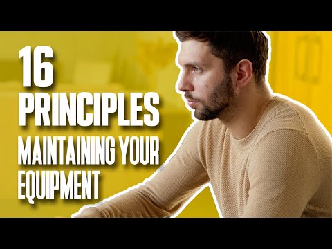 16 Principles of Operations Management : Maintaining Your Equipment | Simplicity Consultancy