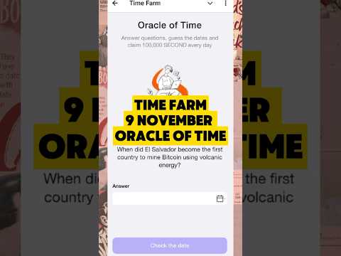 time farm oracle of time 100k answer |Today time farm oracle answer #shorts #airdrop #crypto