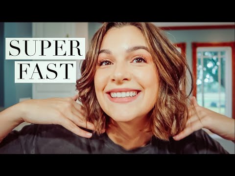 SUPER EASY & QUICK HAIR & MAKEUP FOR A BUSY MOMS | STYLING SHORT HAIR WITH THE LE DUO