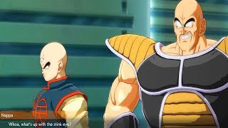 Dragon Ball FighterZ - Nappa and Tien Roasting Each Other