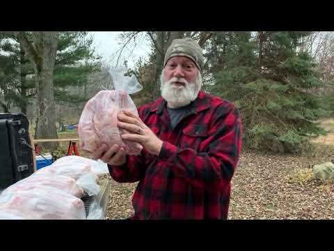 Turkeys are processed…we took them to a local Amish poultry processor