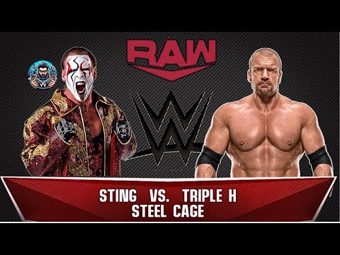 Full Match | Sting vs Triple H | Steel Cage | WWE Raw