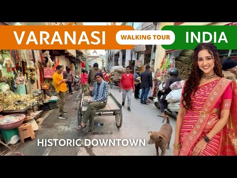 Varanasi India 🇮🇳 Downtown walking tour 2024 | India travel