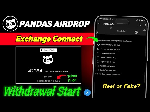 Pandas Airdrop Real or Fake | Pandas Airdrop Withdrawal to Wallet | Pandas Token Deposit Start