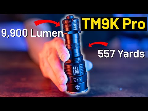 New 9,900 Lumens Tactical Flashlight | The Nitecore TM9K Pro | Full Review