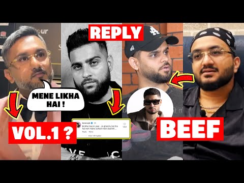 HONEY SINGH ON VOL.1 'MENE LIKHA HAI'😨❓KARAN AUJLA REPLIED ! KIDSHOT ON BEEF WITH KARMA & KR$NA!