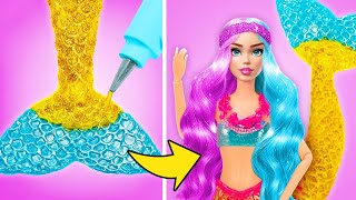 Barbie Turns into a Mermaid! Easy Doll Transformation Ideas