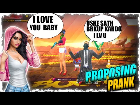 PROPOSING MY FRIEND GIRLFRIEND IN FREEFIRE 😅PRANK PART 2|| BEST PRANK EVER 🤣||MUST WATCH 😱