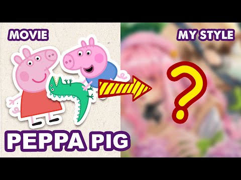 [Engsub] How To Draw PEPPA PIG | Semi Realistic Style | Huta Chan