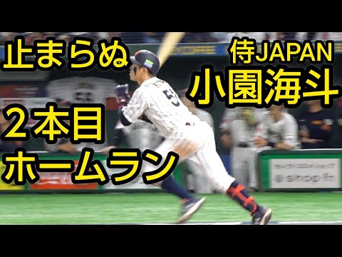 侍ジャパン小園海斗、本日２本目特大のホームランを放つ2024.11.21