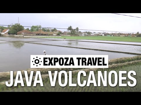 Along the Java Volcanoes by Train, Indonesia. Vacation Travel Video Guide