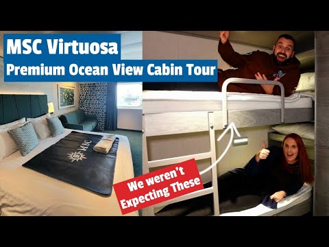 MSC Virtuosa Premium Ocean View Cabin Tour - How Much Did This Cost? Don't Forget That Air Freshener