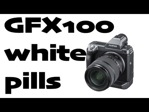 Fujifilm GFX100 and X-H1 design white pills