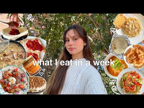 what I eat in a week🍰(realistic + moms cooking)