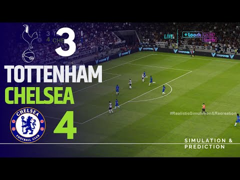 TOTTENHAM HOTSPUR 3-4 CHELSEA • Highlights • Premier League 24/25 | Simulation/Recreation