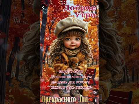 Доброе утро,хорошего дня открытки на каждый день #открытка #доброеутро #видеооткрытка #доброеутречко