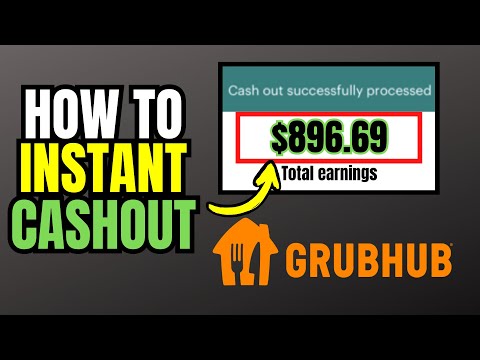 How to GRUBHUB INSTANT CASH OUT (GH Driver App Tutorial)