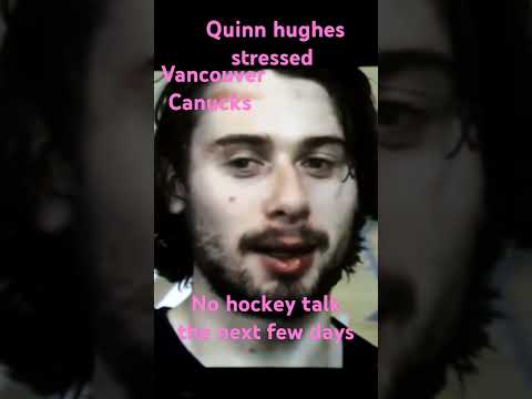 Vancouver Canucks post game Quinn hughes no hockey talk#canucks #vancouvercanucks #hockey#nhl