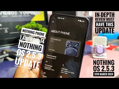 nothing os 2.5.3 android 14 update nothing phone 1 | highly recommended!