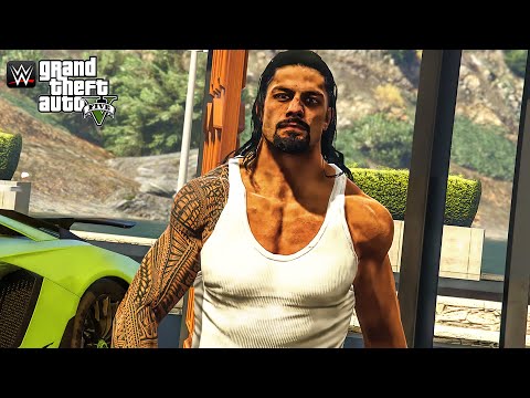 GTA 5 WWE Mods - Roman Reigns MTV Cribs Millionaire Lifestyle, Cars, Net Worth & House (insane)