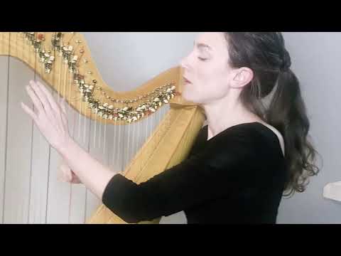 Tamsin Dearnley plays Bach Cello Suite no. 1 in G major BWV 1007: 1 (Prelude) - Lever Harp Solo