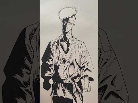 Drawing Saitama - One Punch Man #anime #onepunchman  #saitama  #shorts #drawing