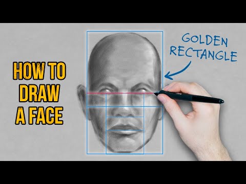 Drawing Faces with the Golden Rectangle