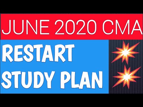 RESTART STUDY PLAN JUNE 2020🔥