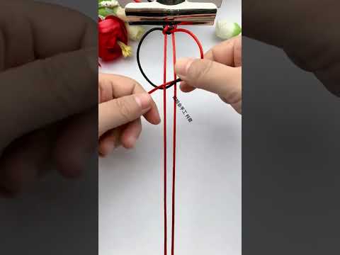 Domineering keel knot, rope braiding skills sharing, simple braiding bracelet tutorial, hand-bra