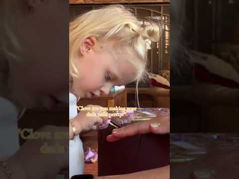 Adorable Toddler Takes Over Dad's Nail Salon at Home!