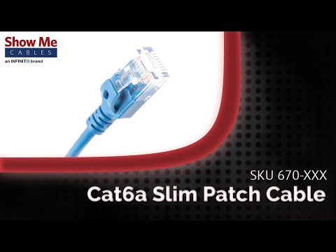 Cat6a Slim Patch Cables | SKU: 670-XXX